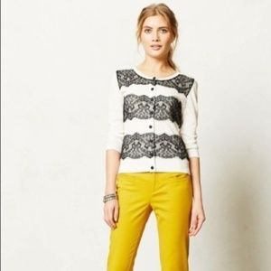 Anthropologie Ivory Cardigan - Knitted Knott-XS
